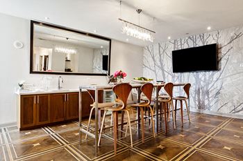 The Broderick communal kitchen