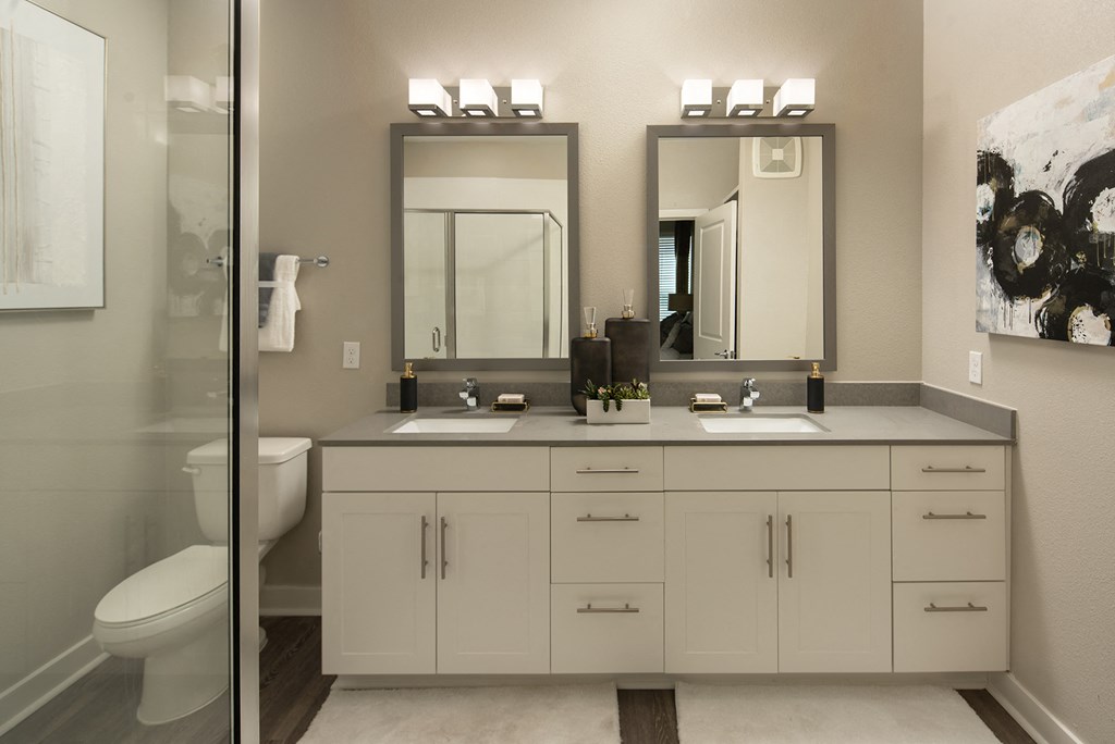 Drift Town Center East double vanities