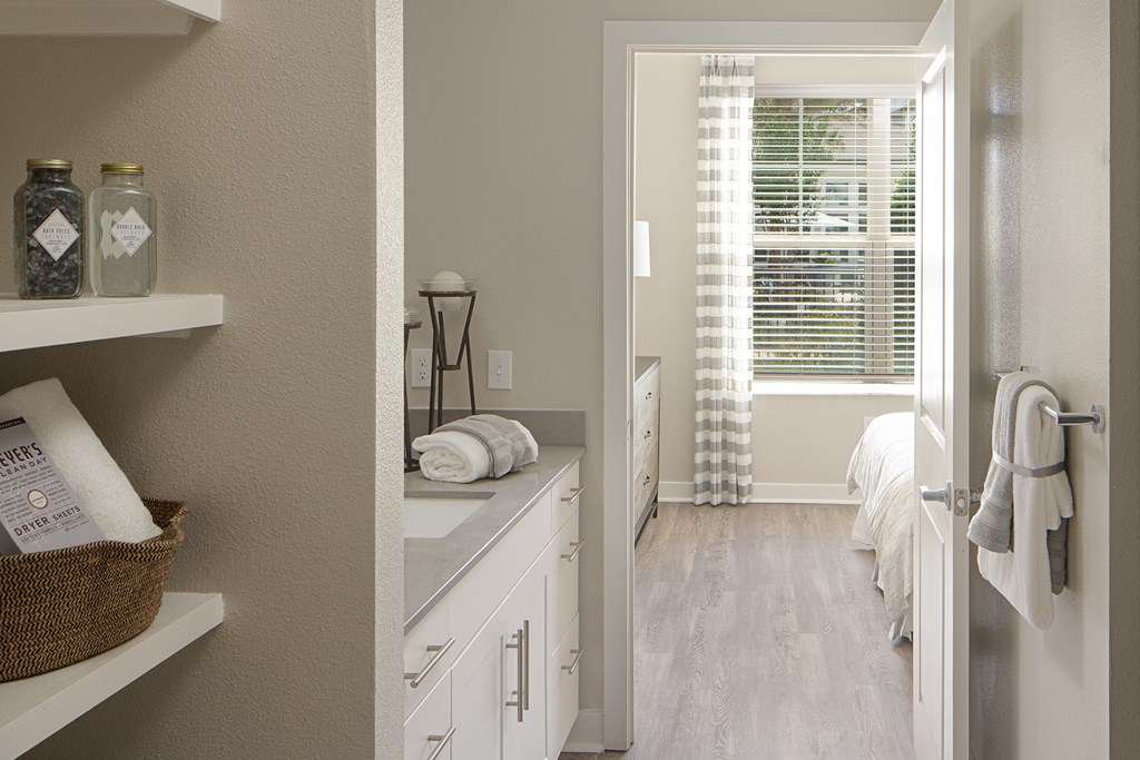 Drift Town Center East linen closet