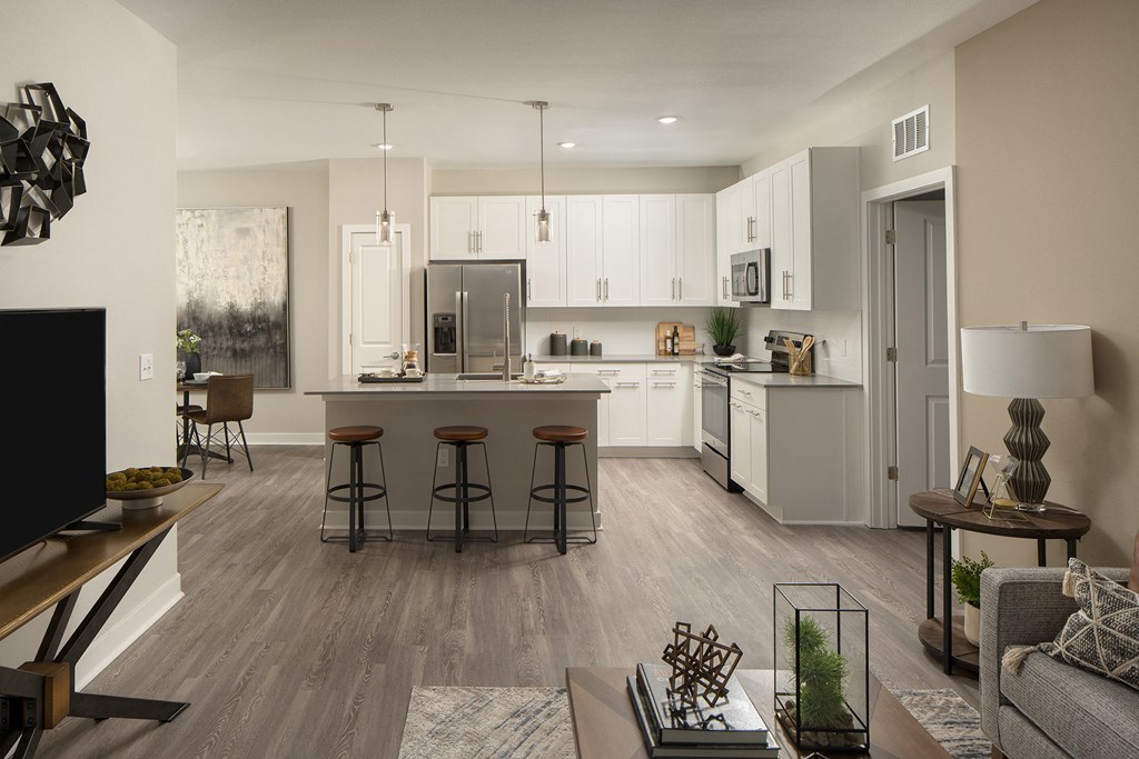 Drift Town Center East wood-style flooring