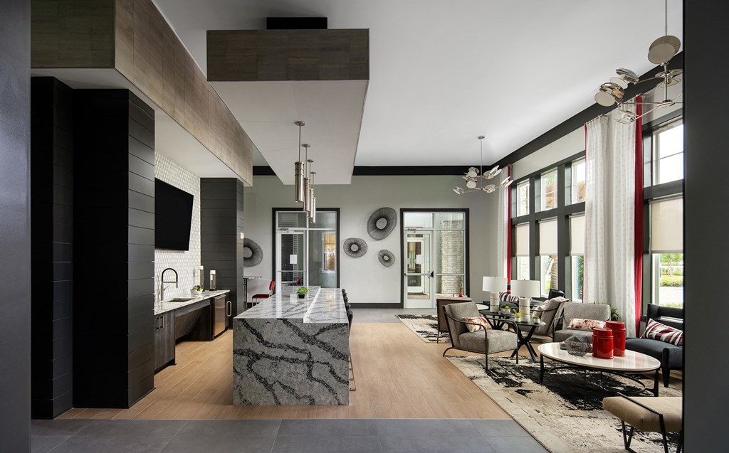 Drift Town Center East clubhouse interior