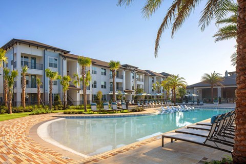 Drift Town Center East resort-style pool and sundeck