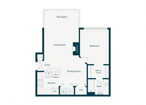 Emmersyn at Lone Tree - A2 - 1 Bed 1 Bath - 2D
