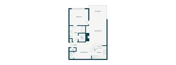 Emmersyn at Lone Tree - A4 - 1 Bed 1 Bath - 2D