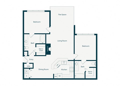 Emmersyn at Lone Tree - B4 - 2 Bed 2 Bath - 2D