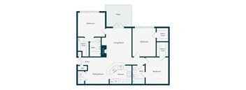 Emmersyn at Lone Tree - C1 - 3 Bed 2 Bath - 2D