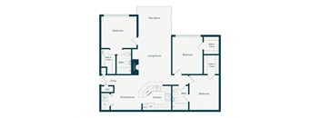 Emmersyn at Lone Tree - C2 - 3 Bed 2 Bath - 2D