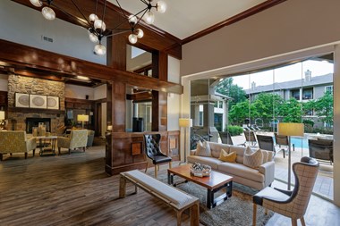 The Estates at River Pointe clubhouse interior