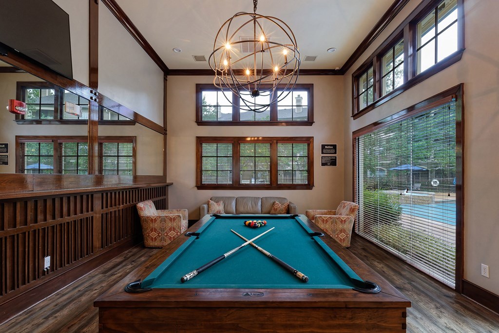 The Estates at River Pointe billiards table