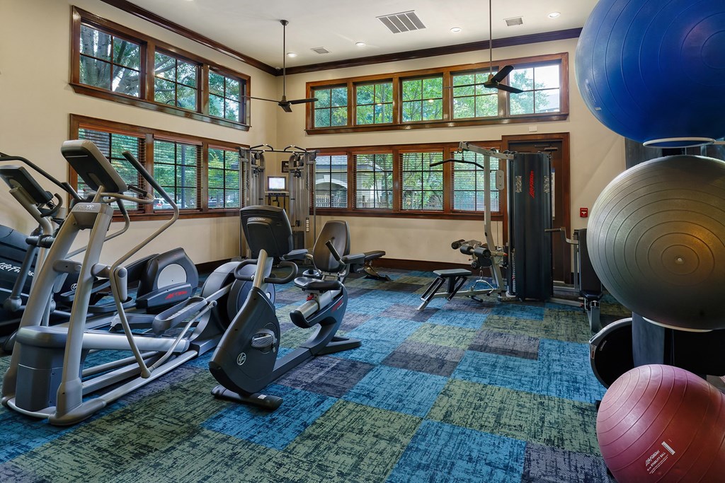 The Estates at River Pointe fitness center