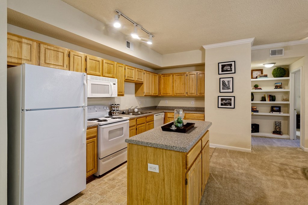 The Estates at River Pointe kitchen islands