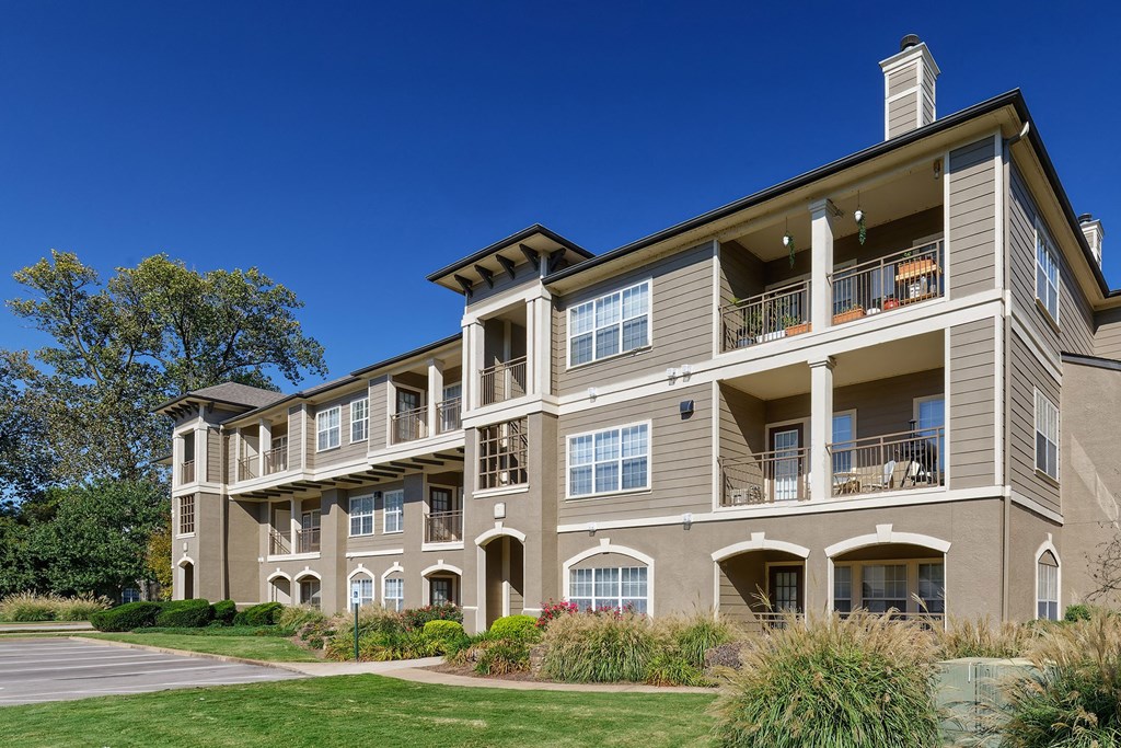 The Estates at River Pointe balconies and patios