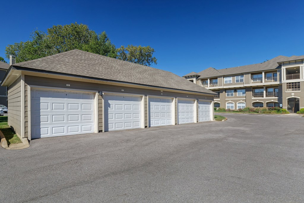 The Estates at River Pointe detached garages