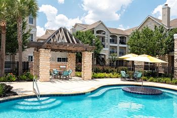 The Retreat at Cinco Ranch poolside BBQ pavilion