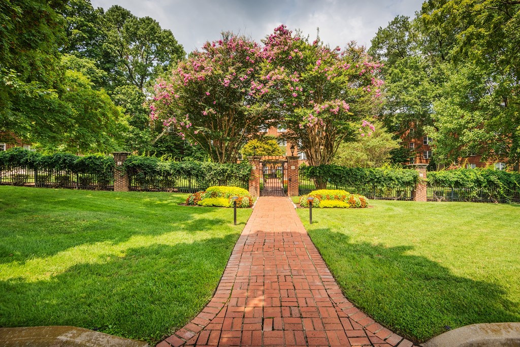 Hayes House luscious landscaping and greenery