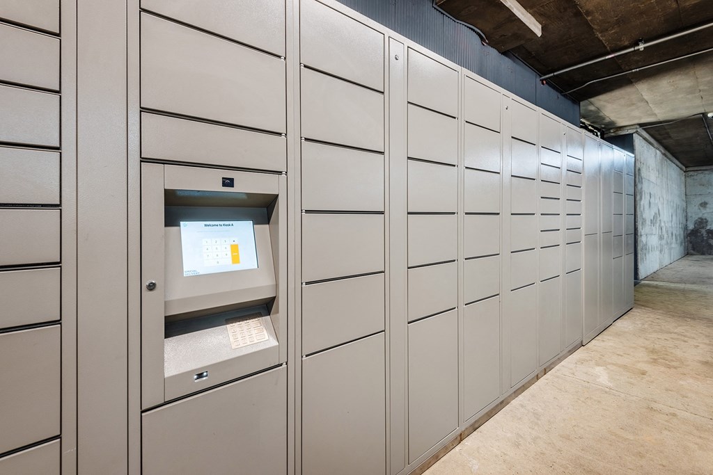 Hayes House electronic parcel locker system