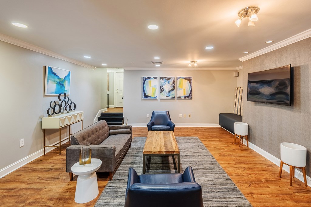 Hayes House clubhouse lounge area