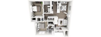 Lexington Farms - B2R - 2 bed 2 bath - 3D