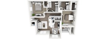 Lexington Farms - B4R - 2 bed 2 bath - 3D