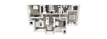 Lexington Farms C1 - 3 bed 2 bath - 3D