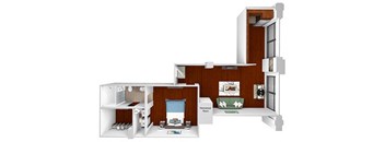 Main 3 Downtown - A4 (Landmark) - 1bed/1 bath - 2D