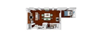 Main 3 Downtown - A7 (Landmark) - 1bed/1 bath - 3D