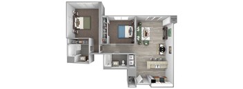 The Sheffield B1 2 bed 2 bath 3D