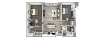 The Sheffield B10 2 bed 2 bath 3D