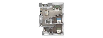 The Sheffield B3 2 bed 2 bath 3D
