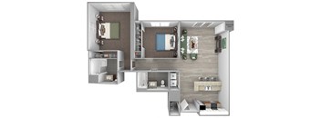 The Sheffield B5 2 bed 2 bath 3D