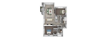 The Sheffield B9 2 bed 2 bath 3D