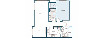 The Oaks at Johns Creek - A1s - 1 bed - 1 bath