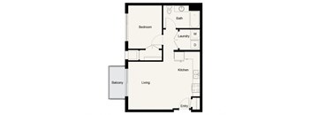 A01 - 1Bed 1Bath - Onyx Edina - 2D