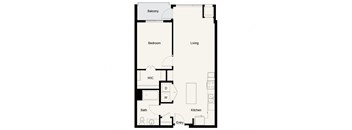 A07 - 1Bed 1Bath - Onyx Edina - 2D