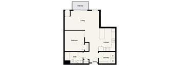 A08 - 1Bed 1Bath - Onyx Edina - 2D