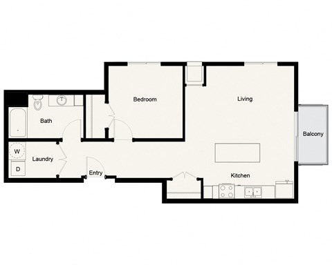 A10 - 1Bed 1Bath - Onyx Edina - 2D