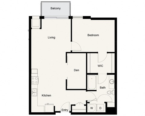 A11 - 1Bed 1Bath - Onyx Edina - 2D