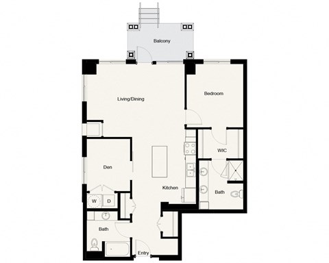 A14 - 1Bed 1Den 1Bath - Onyx Edina - 2D