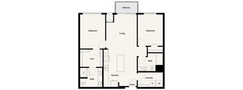 B02 - 2Bed 2Bath - Onyx Edina - 2D