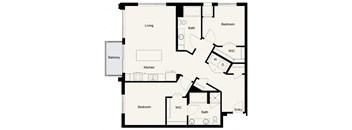 B05 - 2Bed 2Bath - Onyx Edina - 2D