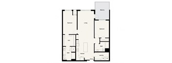 B07 - 2Bed 2Bath - Onyx Edina - 2D