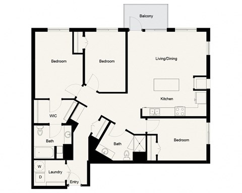 C01 - 3Bed 2Bath - Onyx Edina - 2D