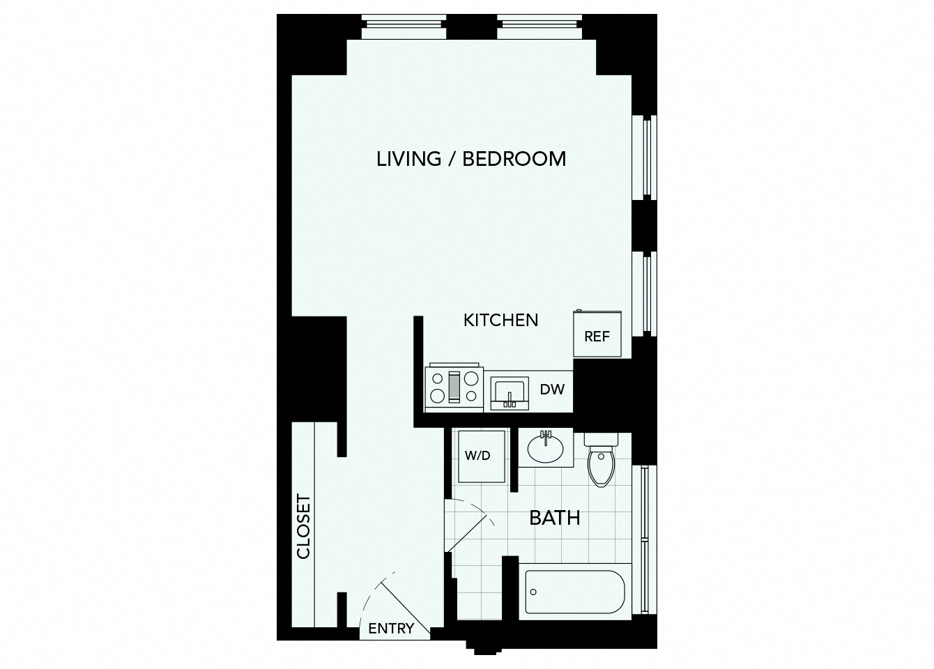 A02 - The Republic Apartments - 2D floor plan