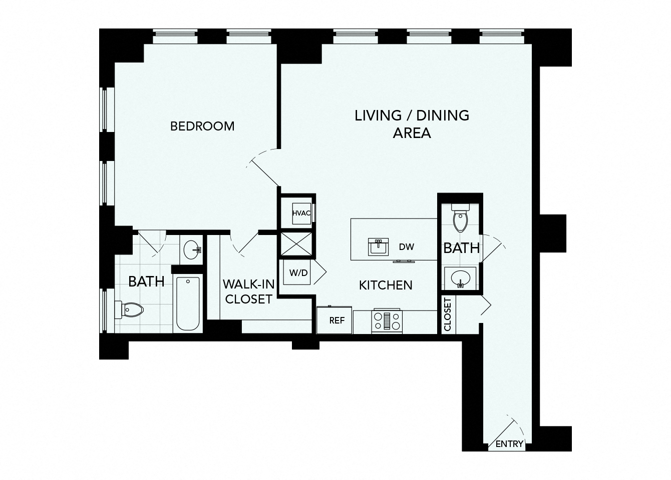 A20 - The Republic - 2D floor plan