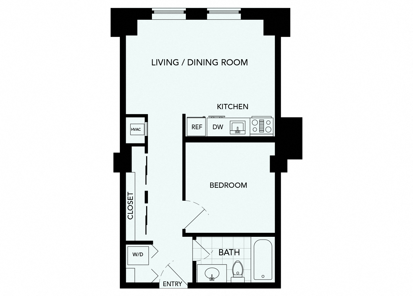A6 - The Republic - 2D floor plan