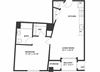 The Sheffield SoNo 1-bedroom A2 floor plan