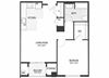 The Sheffield SoNo 1-bedroom A8 floor plan