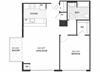The Sheffield SoNo 1-bedroom A12 floor plan