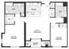 The Sheffield SoNo 2-bedroom B8 floor plan