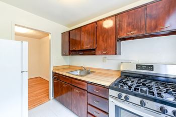 The Crestmont stainless steel appliances